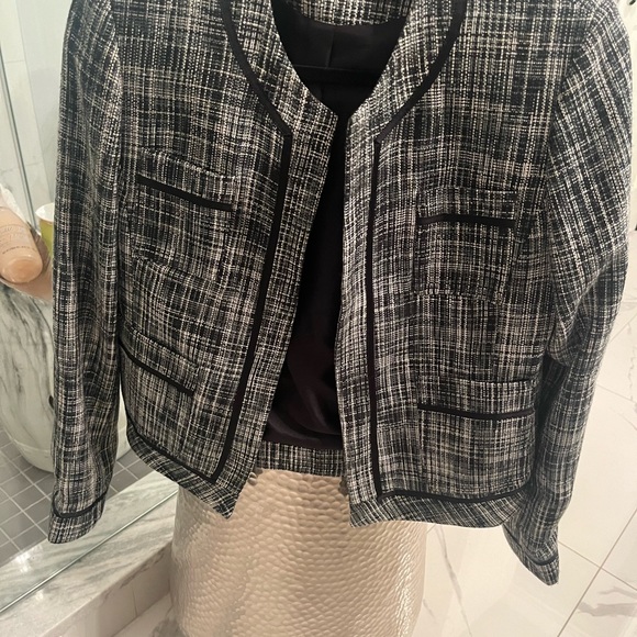 Tessuti two-piece business suit, dress and jacket matching size 10 - Picture 3 of 15